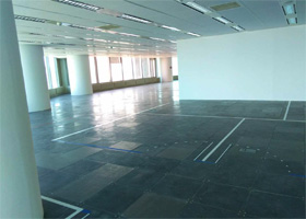 LG大廈施工現場放線新標準